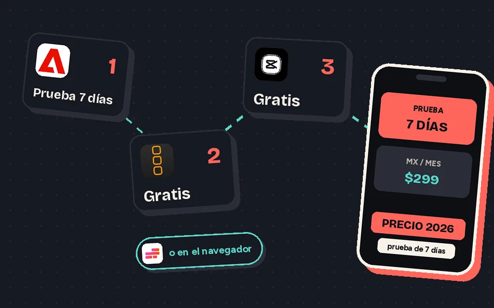 Flujo de logos: Adobe Premiere Pro con prueba de 7 días y alternativas gratis como DaVinci Resolve, CapCut y Kapwing