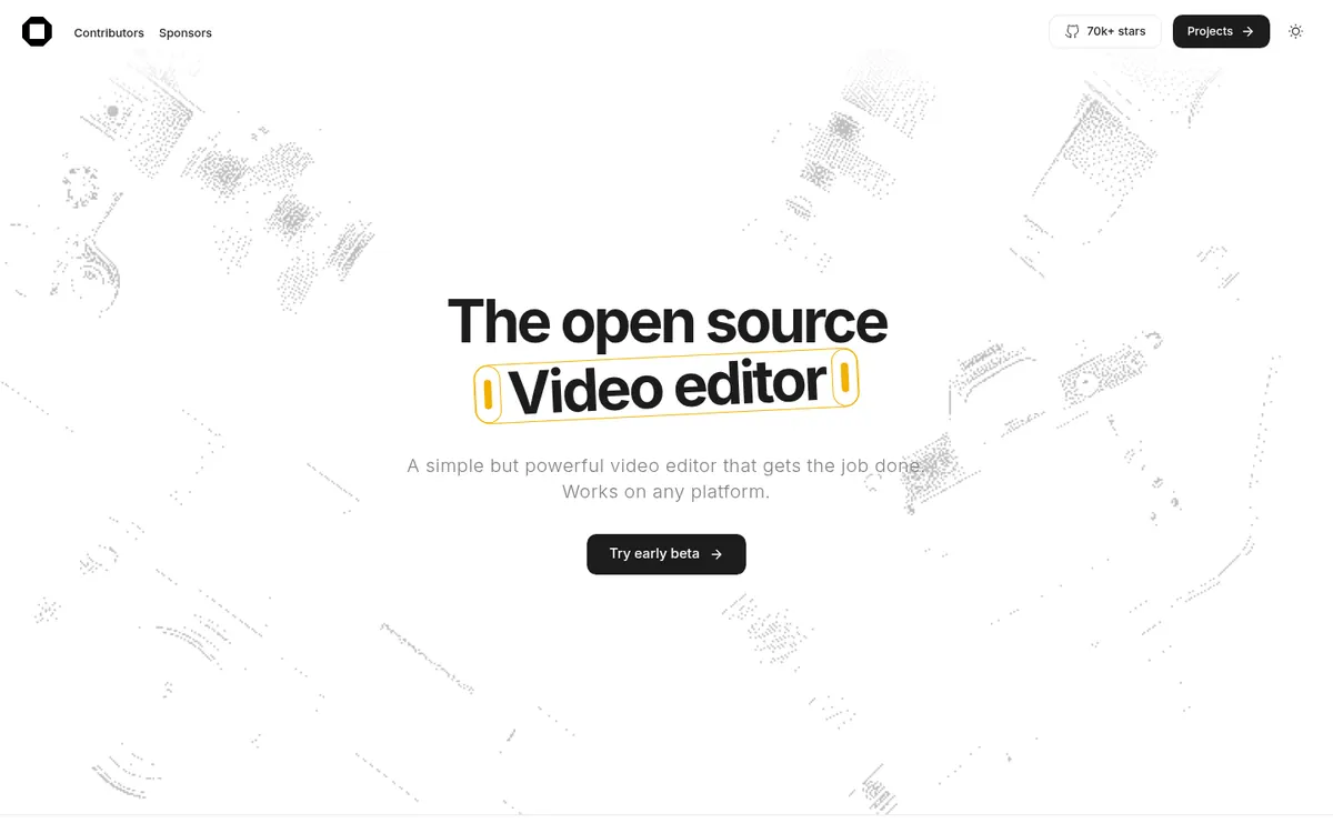 Captura 1 de nuestra prueba de OpenCut: Abrimos opencut.app en Chrome: no hay nada que descargar ni instalar.
