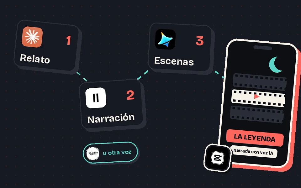 Flujo de herramientas: Claude, ElevenLabs, Seedance (Dreamina)